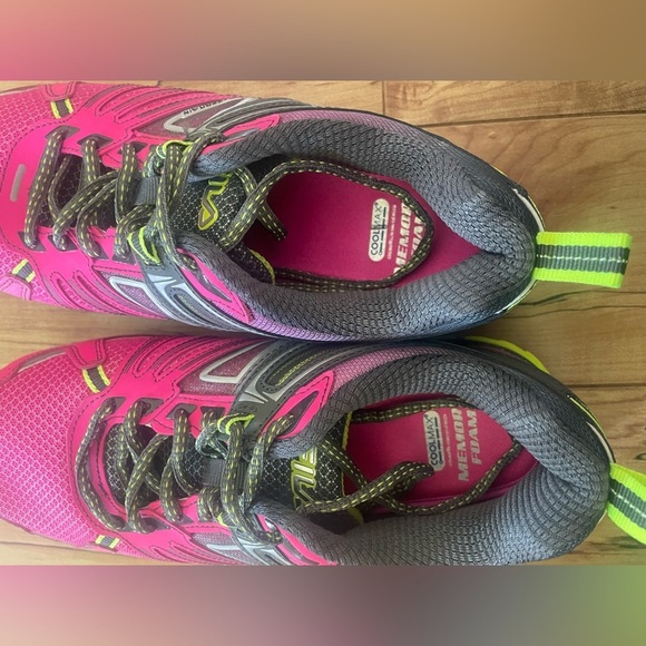 Fila memory TKO TT 4.0 ombré Pink Yellow Athletic Shoes trail running Womens 11 - Picture 3 of 13